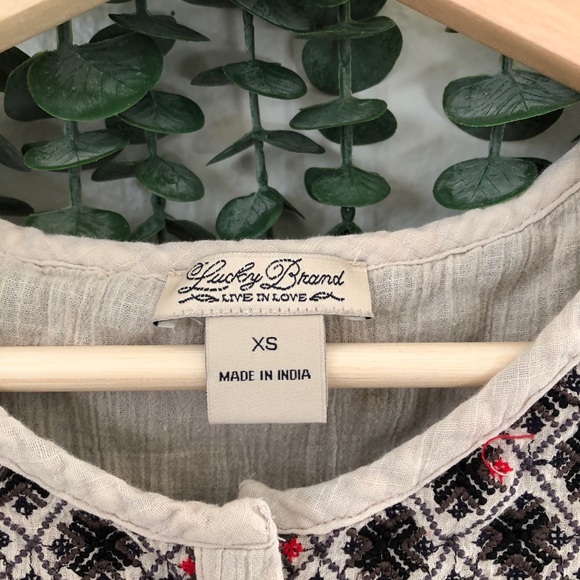 Lucky Brand | Embroidered Blouse - Picture 5 of 8
